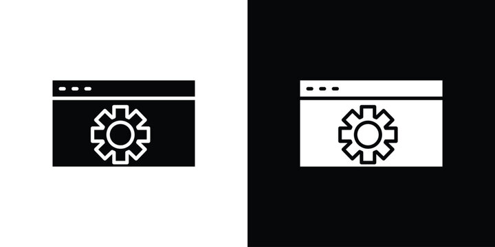 Software icons flat design concept for graphics.