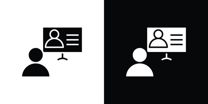 Online course icons flat design concept for graphics.
