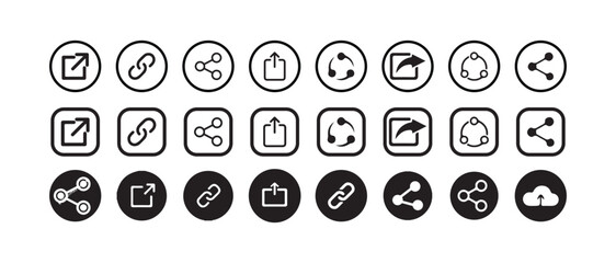 Send or Share Icon , Simple Design, Share Arrow Icon Minimalist, Vector illustration EPS 10.