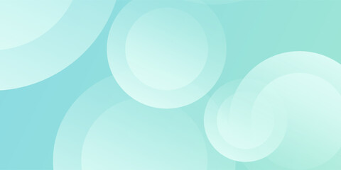 Minimalist banner background. Green and blue gradations.Circle geometric background. Simple design. Vector. EPS 10