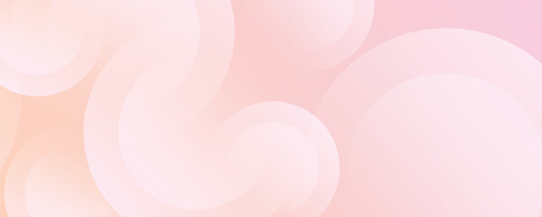 Banner background, pastel colorful, pink and orange gradations, circle abstract background, eps 10