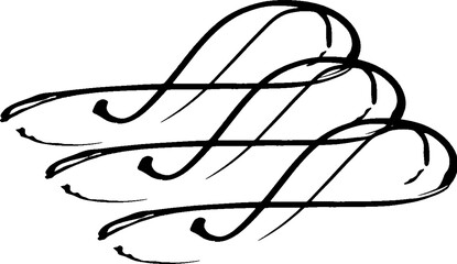 Swirled and curled stripes and brush strokes texture. Marble or acrylic atrwork imitation. Cool and swirly background.