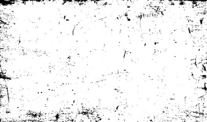 Scratched Frame. Grunge Urban Background Texture. Dust Overlay. Distressed Grainy Grungy Framing Effect. Distressed Backdrop Illustration.