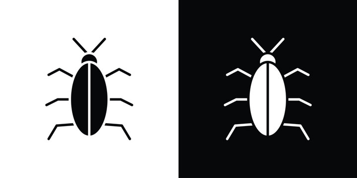 Cockroach icons flat design concept for graphics.