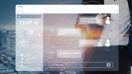 AI Virtual Assistant Artificial Intelligence Chatbot Controlled by Prompt Engineering for...