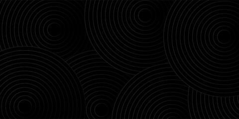dark abstract background illustration with circular and futuristic patterns © saputra julian