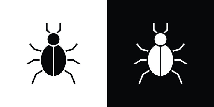 Bedbug icons flat design concept for graphics.