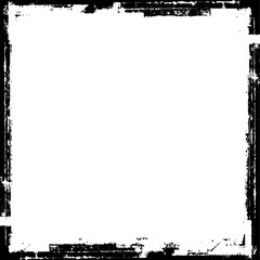 Scratched Frame. Grunge Urban Background Texture. Distressed Grainy Grungy Framing Effect. 