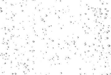 Small water drops texture vector. Rainy window overlay texture. Rain on glass background. Abstract halftone textured effect. Vector Illustration. EPS10.
