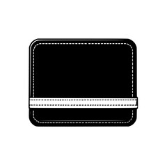 Fototapeta premium black and white wallet icon