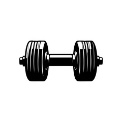 Fototapeta premium dumbbell isolated on white background