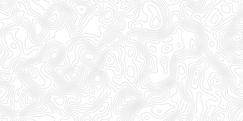 abstract topographic map with contour lines terrain in black and white style, illustrating elevation changes and geographical features with precision.	