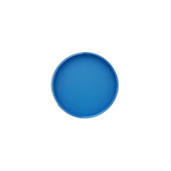 Solid Blue Circle PNG – Single Perfectly Centered Round Shape with No Shadow or Texture, Clean Flat Design on Completely White Isolated Background – High-Resolution Minimalist PNG Format