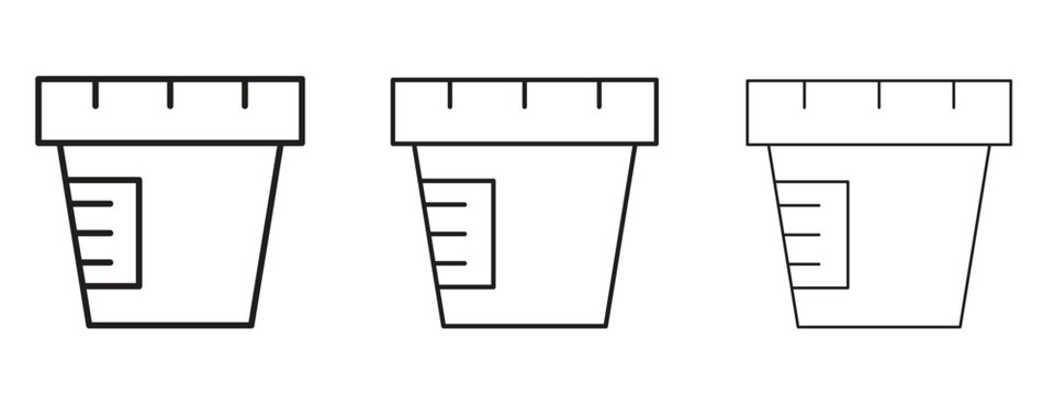 Urine test icon. Premium quality symbol. Vector sign for mobile apps