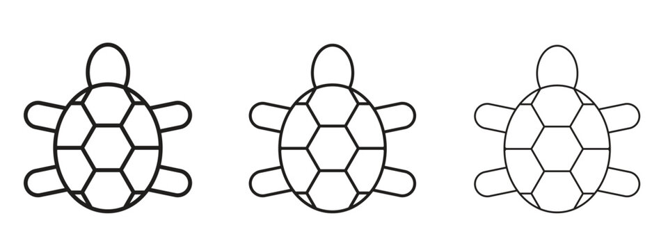Sea turtle icon. Premium quality symbol. Vector sign for mobile apps
