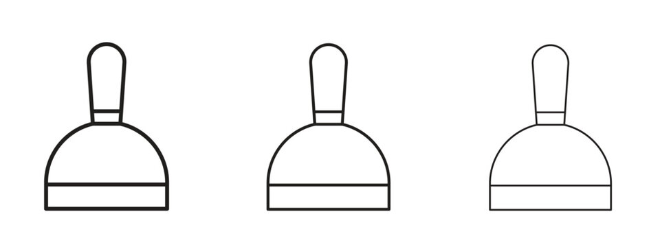 Putty knife icon. Premium quality symbol. Vector sign for mobile apps