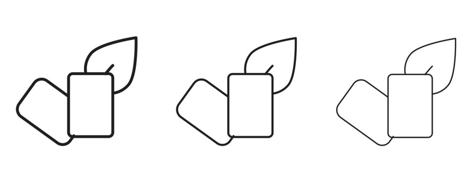 Mint gum icon. Premium quality symbol. Vector sign for mobile apps