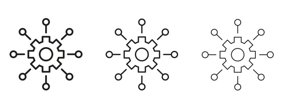 Microservices icon. Premium quality symbol. Vector sign for mobile apps