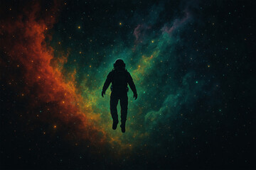 Astronaut watching dreamy sky hd image