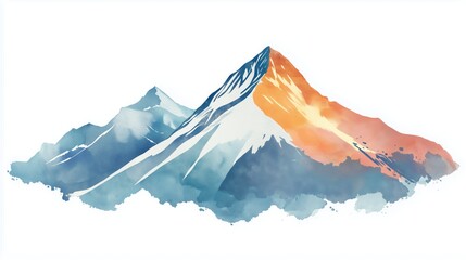 Aconcagua Aconcagua Hand Drawn Watercolor