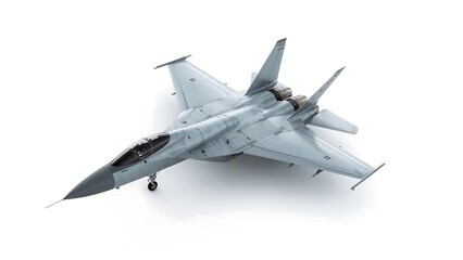 Chengdu J-20 360° Rotating Animation on White Background – Seamless Loop for Technical Showcase