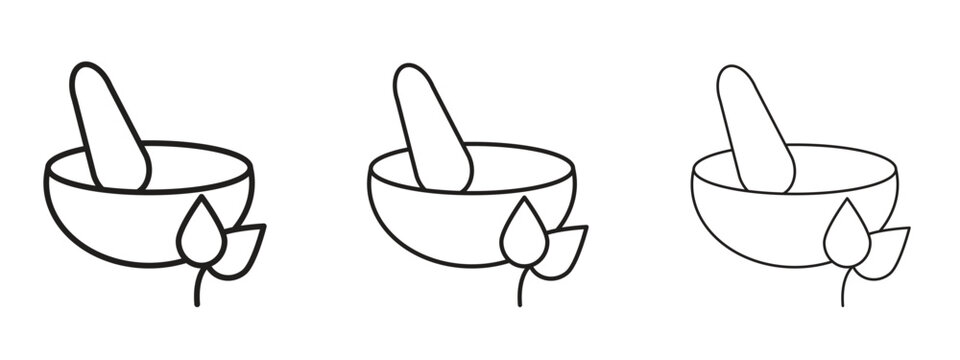 Herbal medicine icon. Premium quality symbol. Vector sign for mobile apps