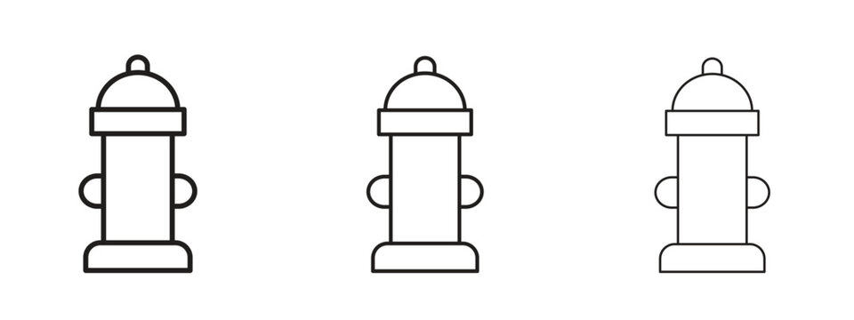 Fire hydrant icon. Premium quality symbol. Vector sign for mobile apps