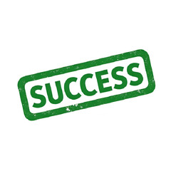 Green Success Stamp: Achievement Graphic for Business & Marketing