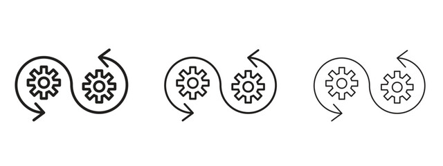 Devops icon. Premium quality symbol. Vector sign for mobile apps © Opps