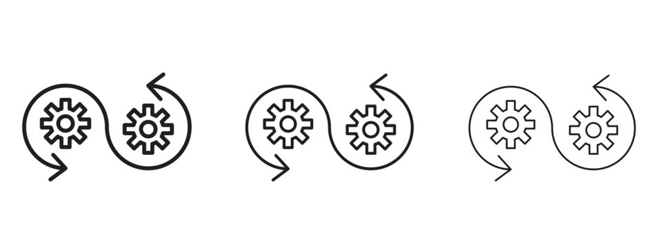 Devops icon. Premium quality symbol. Vector sign for mobile apps