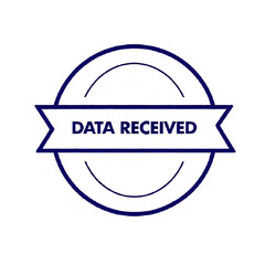 Data Received: Blue Neon Circle Badge Graphic