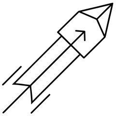 Fast Delivery Arrow  Vector Illustration AI Generated Fast Food Courier Graphic 