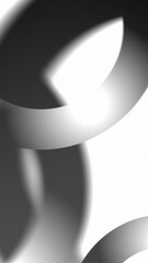 White and black glowing gradient torus rings, poster banner background 