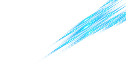 Rays of blue light on transparent background.Laser beams png.	
