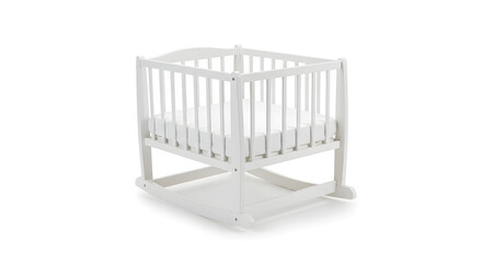 Baby cradle isolated on white