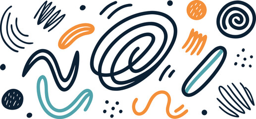 Modern Graphic Design Element on transparent background