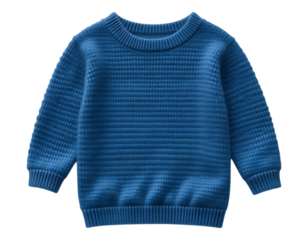 Blue knitted sweater for kids