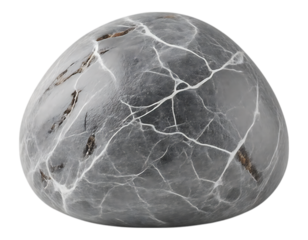 Smooth, Polished Stone with Veining