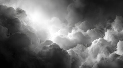 Dark storm clouds with dense heavy clouds and ominous moody sky atmosphere.