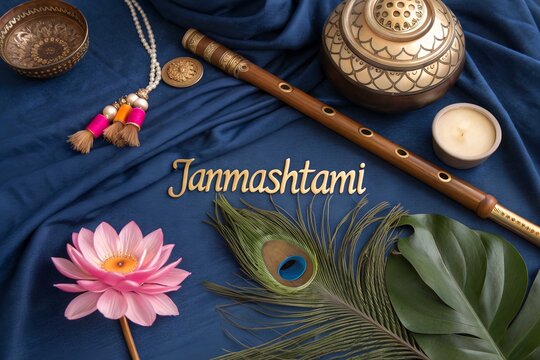 Janmashtami hindu festival celebration decorations