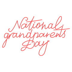 Handwritten Lettering for National Grandparents Day