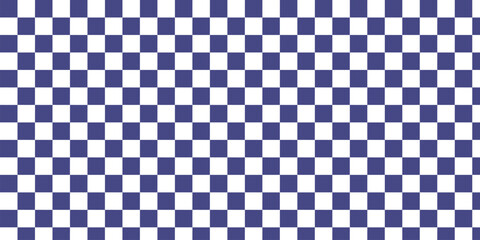 seamless repeating pattern with small hand drawn checkerboard in navy blue and white. Coastal, Americana, universal dark blue checker - checkered Blue Vector.