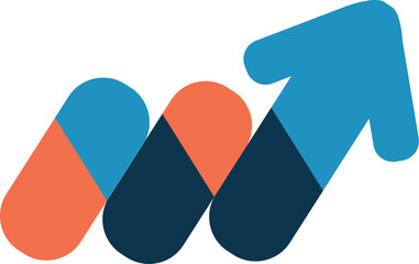 Increase logo symbol vector Art, Icons, and Graphics for Designers