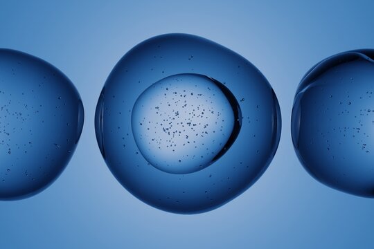 Highly detailed close-up of cell structure, isolated microscopic biological view, abstract scientific molecular design for biology, medicine, chemistry or futuristic technology concepts