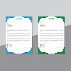 Simple Professional Letterhead Design Template. Modern Creative Letterhead Design