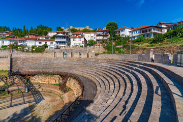 Ancient Theatre of Ohrid in North Macedonia