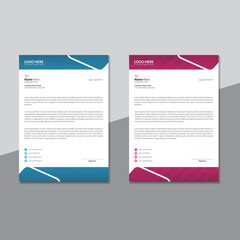 Simple Professional Letterhead Design Template. Modern Creative Letterhead Design