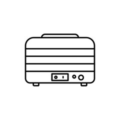 Fototapeta premium Outline icon of a food dehydrator for drying fruits and vegetables