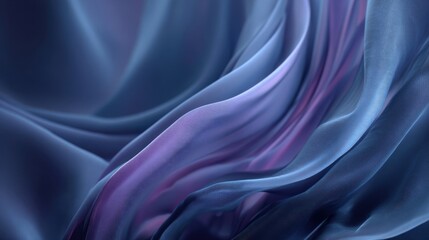 Fototapeta premium Smooth flowing fabric fabric drapery with vibrant silky texture and soft folds.