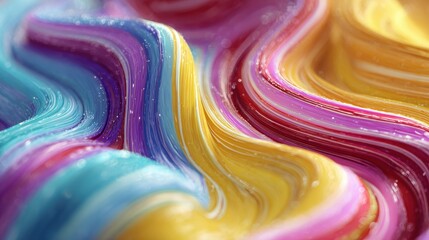 Colorful abstract background with swirling and flowing shapes